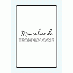 Dibujo para colorear Portada del cuaderno de tecnología