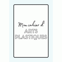 Dibujo para colorear Portada Cuaderno Artes Plásticas