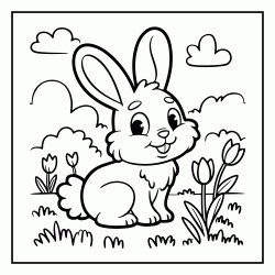 Dibujo para colorear Primavera - 1