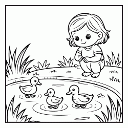 Dibujo para colorear Femenino - Primavera 9