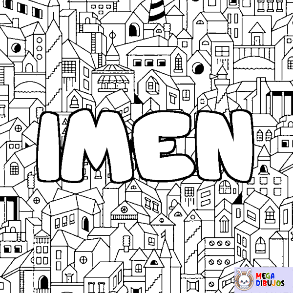 Coloración del nombre IMEN - decorado ciudad
