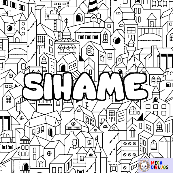 Coloración del nombre SIHAME - decorado ciudad