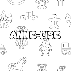 Coloración del nombre ANNE-LISE - decorado juguetes