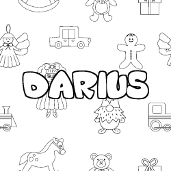 Coloración del nombre DARIUS - decorado juguetes