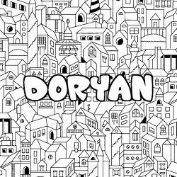 Coloración del nombre DORYAN - decorado ciudad