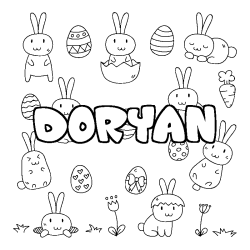Coloración del nombre DORYAN - decorado Pascua