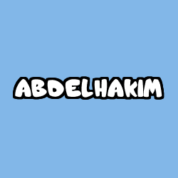 Coloración del nombre ABDELHAKIM