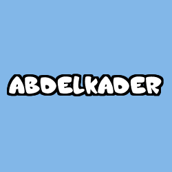 Coloración del nombre ABDELKADER