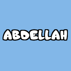 Coloración del nombre ABDELLAH