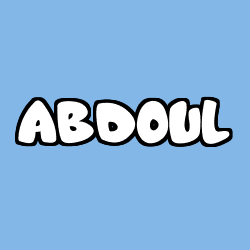 Coloración del nombre ABDOUL