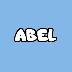 Coloración del nombre ABEL