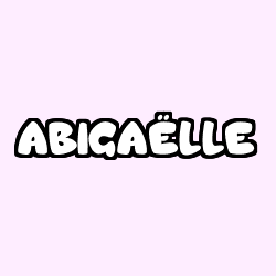 Coloración del nombre ABIGAËLLE