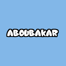Coloración del nombre ABOUBAKAR