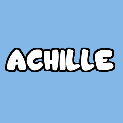 Coloración del nombre ACHILLE