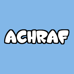 Coloración del nombre ACHRAF