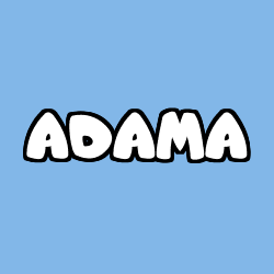 Coloración del nombre ADAMA