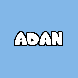 Coloración del nombre ADAN