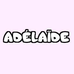 Coloración del nombre ADÉLAÏDE