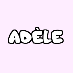 Coloración del nombre ADÈLE