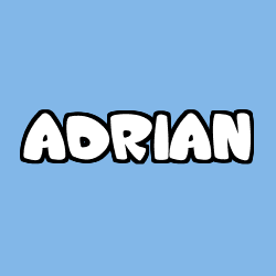Coloración del nombre ADRIAN