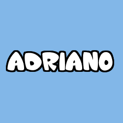 Coloración del nombre ADRIANO