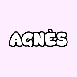 Coloración del nombre AGNÈS
