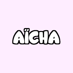 Coloración del nombre AÏCHA