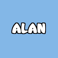 Coloración del nombre ALAN