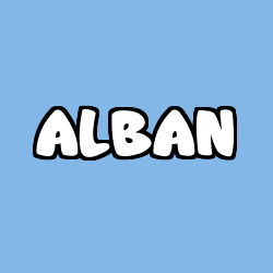 Coloración del nombre ALBAN