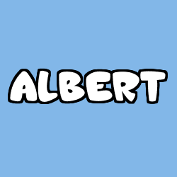 Coloración del nombre ALBERT