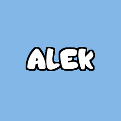 Coloración del nombre ALEK