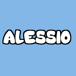 Coloración del nombre ALESSIO