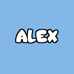 Coloración del nombre ALEX