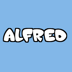 Coloración del nombre ALFRED