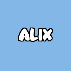 Coloración del nombre ALIX