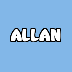 Coloración del nombre ALLAN