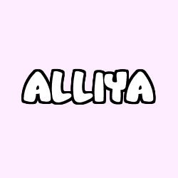 Coloración del nombre ALLIYA