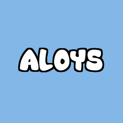 Coloración del nombre ALOYS