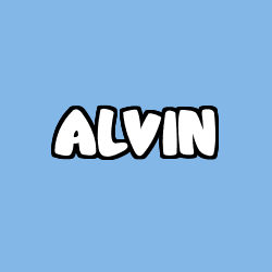 Coloración del nombre ALVIN