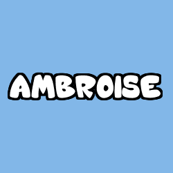 Coloración del nombre AMBROISE