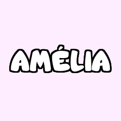 Coloración del nombre AMÉLIA