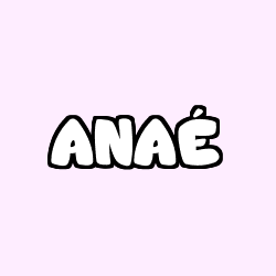 Coloración del nombre ANAÉ