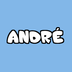 Coloración del nombre ANDRÉ