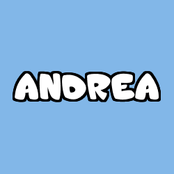 Coloración del nombre ANDREA