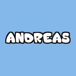 Coloración del nombre ANDREAS
