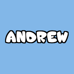 Coloración del nombre ANDREW