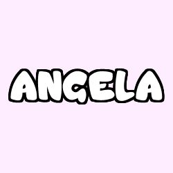 Coloración del nombre ANGELA