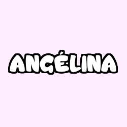 Coloración del nombre ANGÉLINA