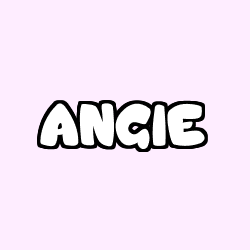 Coloración del nombre ANGIE