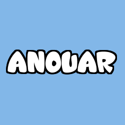 Coloración del nombre ANOUAR